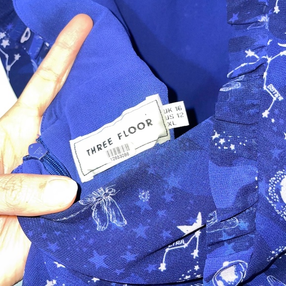 Three Floor Afterglow Celestial Star Print Dress - Picture 8 of 13